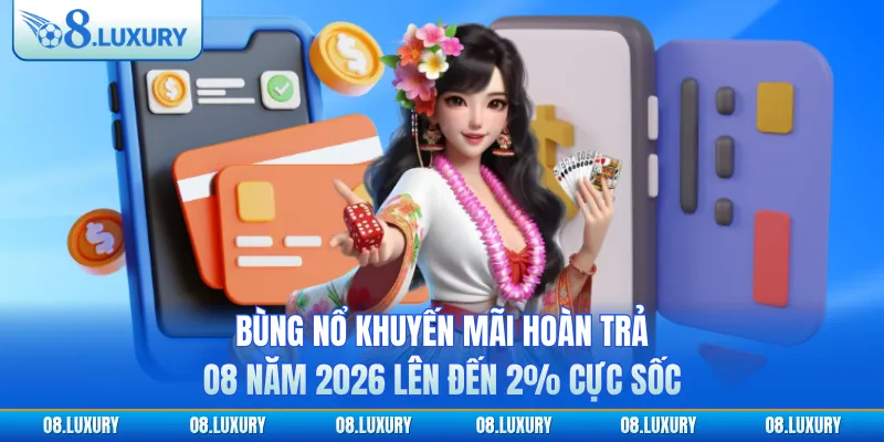Bùng Nổ Khuyến Mãi Hoàn Trả O8 Năm 2026 Lên Đến 2% Cực Sốc